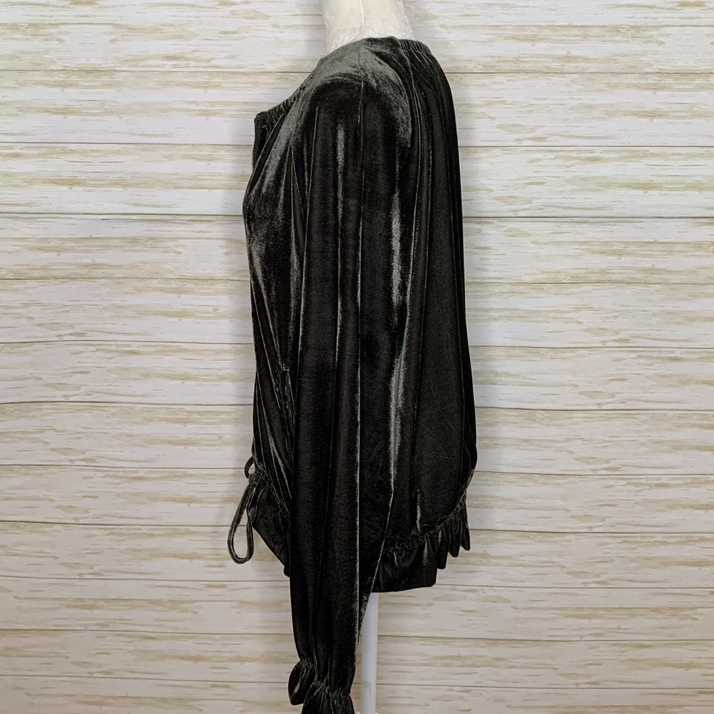 Umgee Velvet Zip Front Jacket - Picture 5 of 8